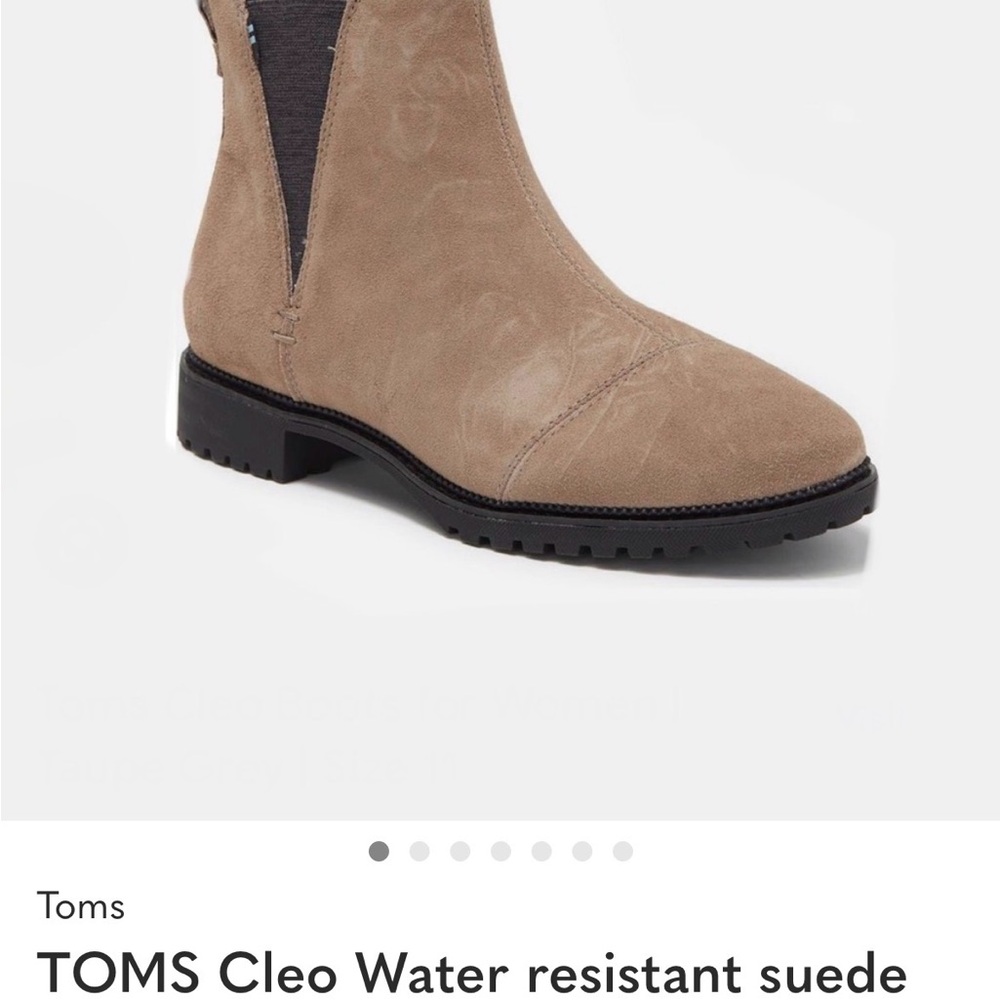 TOMS Women’s Tan Suede Ankle Boots Sz 9.5